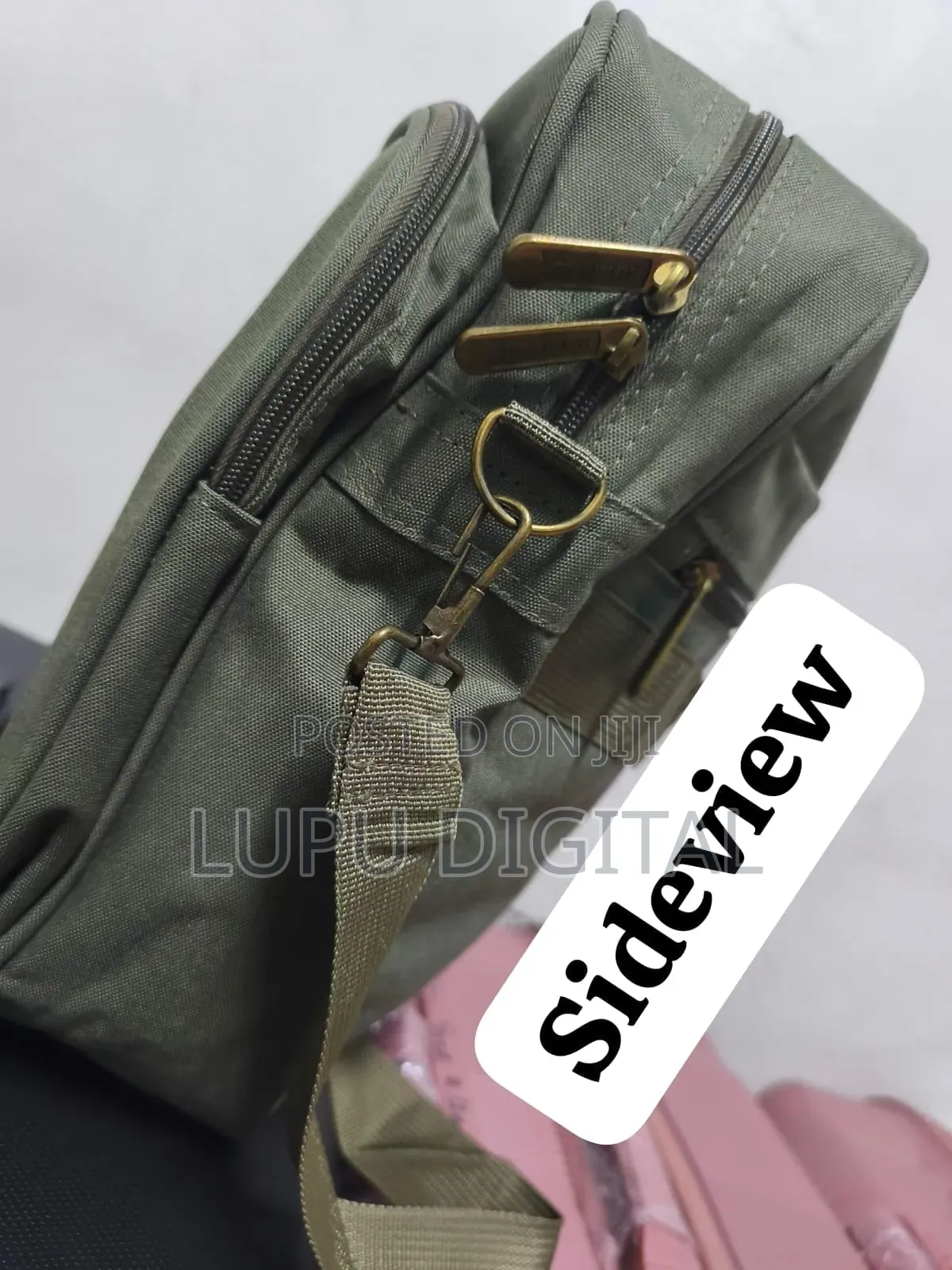 *Multi-Pocket Briefcase Canvas Travel Duffel Bag