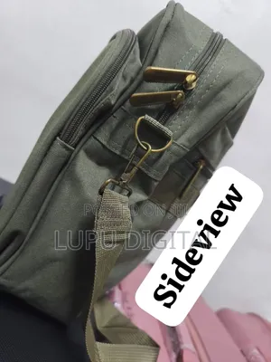 *Multi-Pocket Briefcase Canvas Travel Duffel Bag