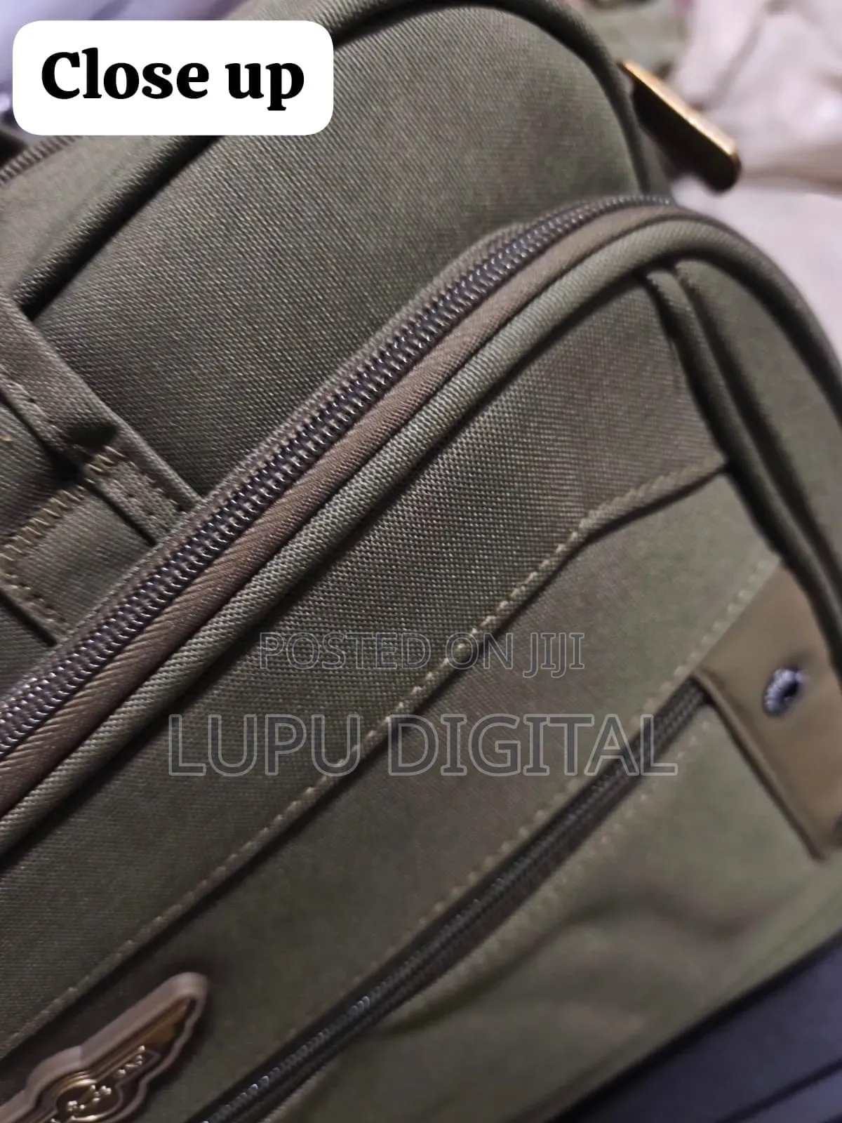*Multi-Pocket Briefcase Canvas Travel Duffel Bag