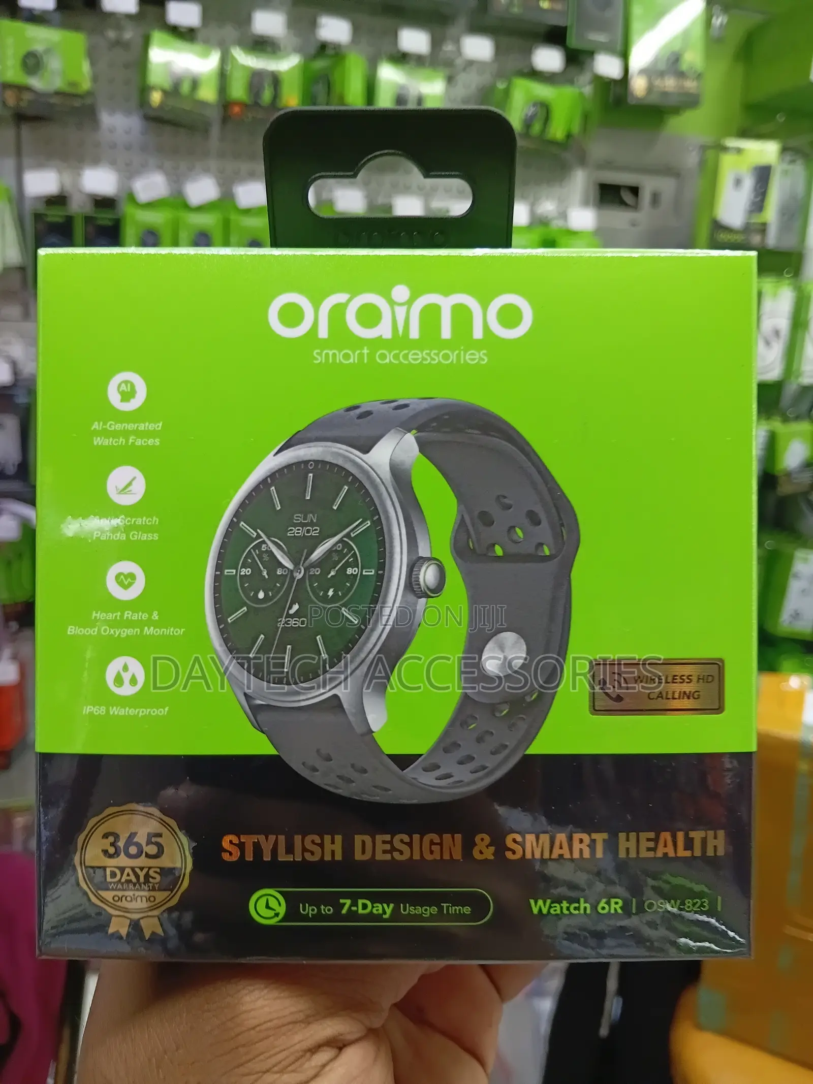 Oraimo Watch 6R Smart Watch (OSW-823) – Wireless HD Calling.