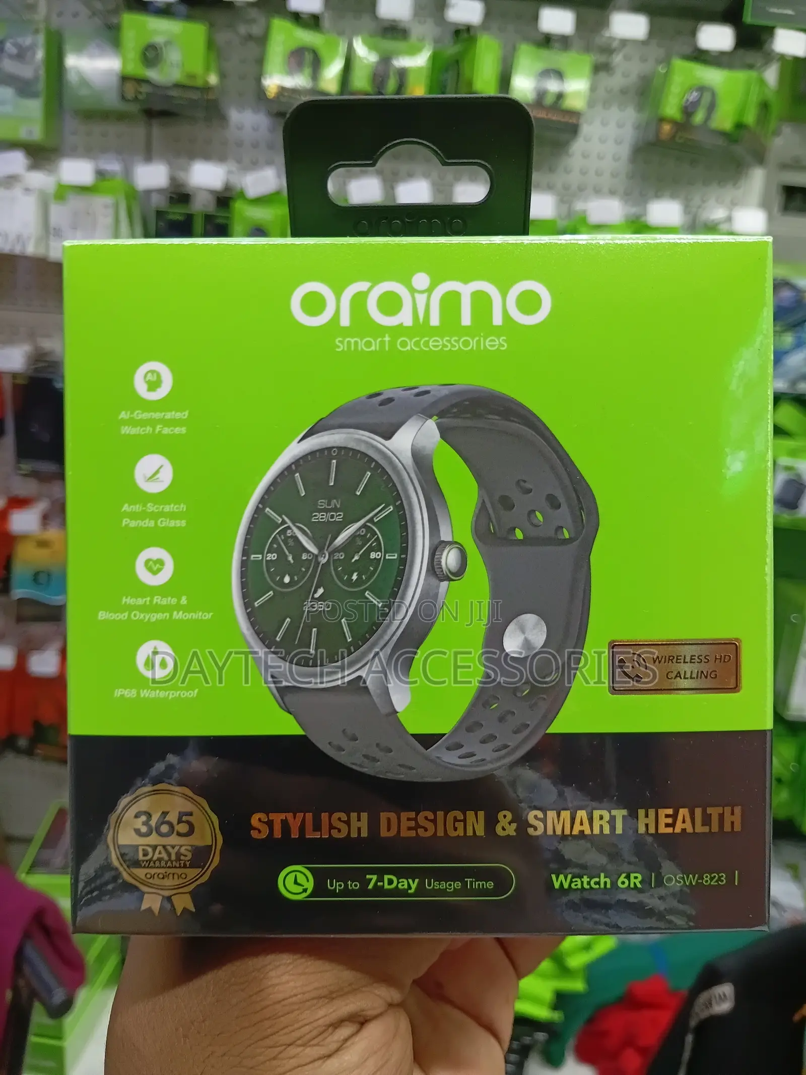 Oraimo Watch 6R Smart Watch (OSW-823) – Wireless HD Calling.