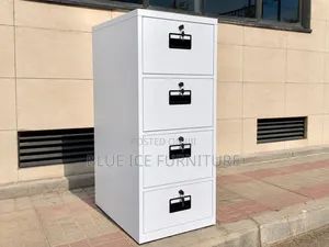 Office Cabinet;4 Drawer Metal Filing Cabinet With Lock - Multiple Key