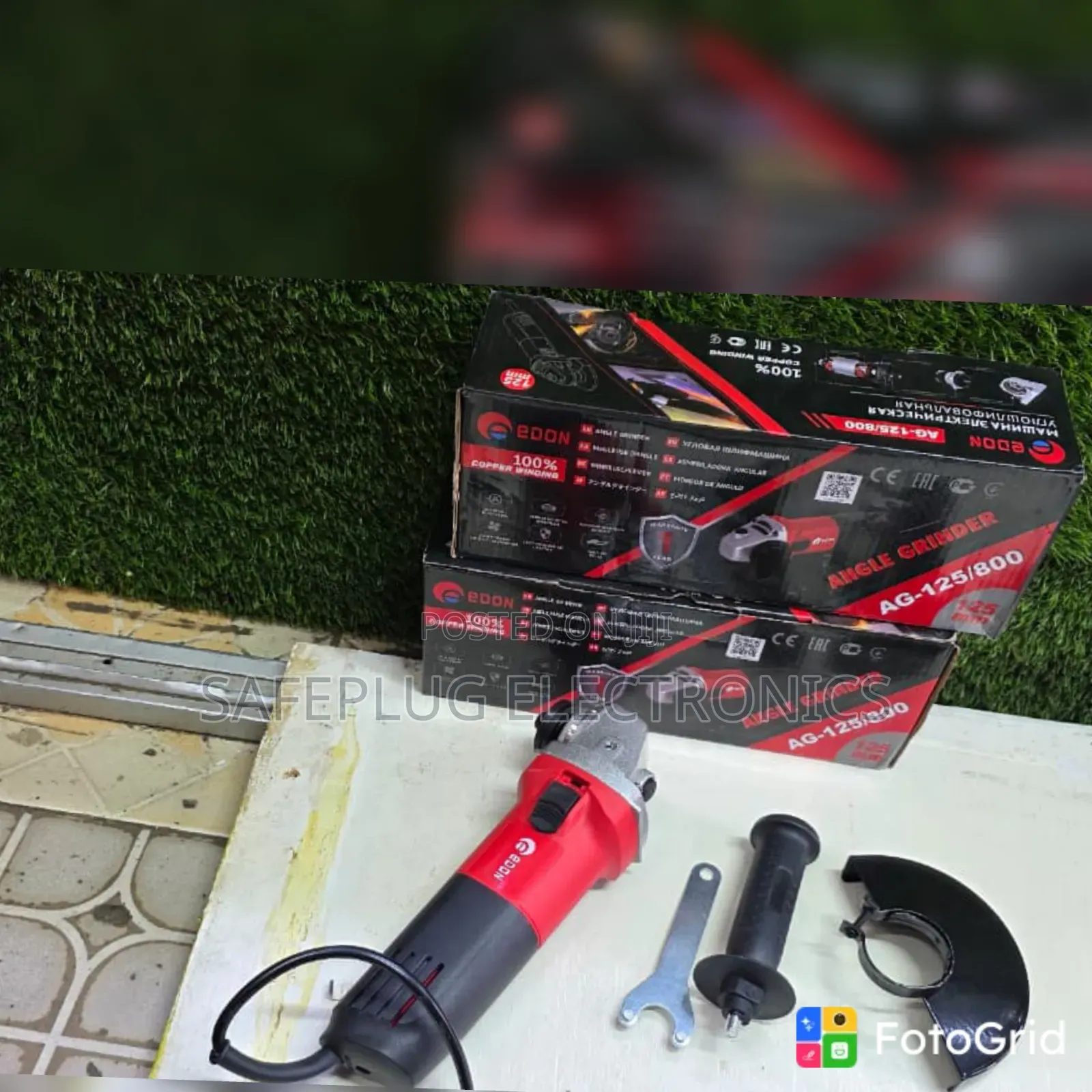 Edon 4′′ 800W Electric Angle Grinder – Compact Workshop Power Tool