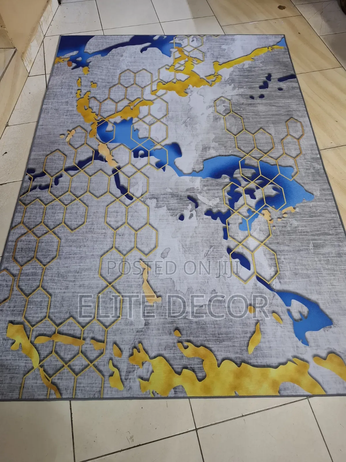 3D Carpet 5*8 – Modern Greek Key Design
