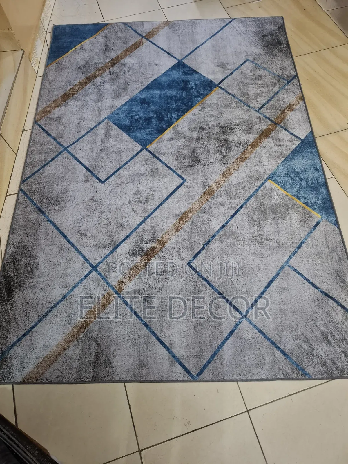 3D Carpet 5*8 – Modern Greek Key Design