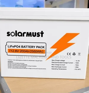 SolarMust 200ah Lithium Battery 12.8V, 2560Wh