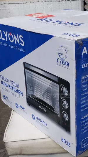 Ailyons 40L Electric Oven 1500W With Grill Rotisserie