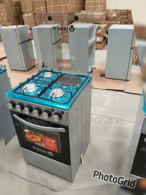 Volsmart 60×60 Premium Cooker | 3 Gas Burners + 1 Hot Plate |