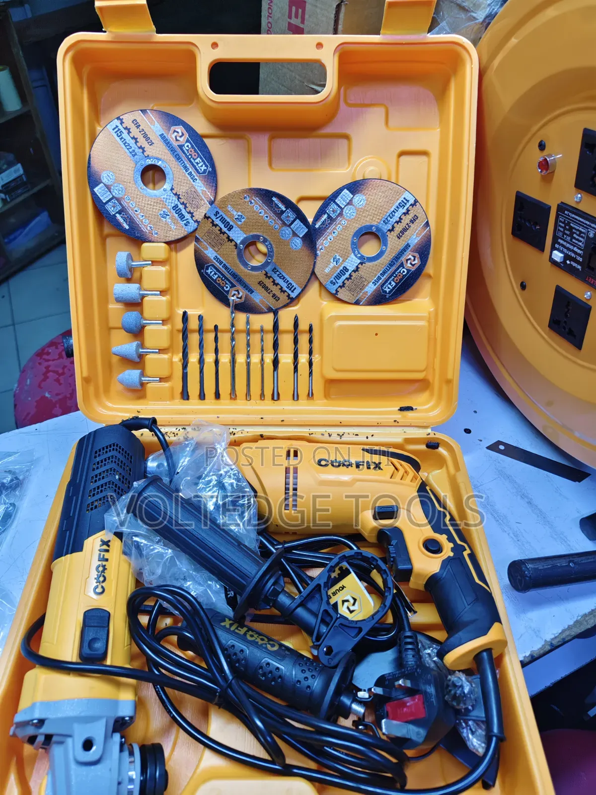 Coofix Combo Kit ( 4.5" Grinder + Impact Drill)