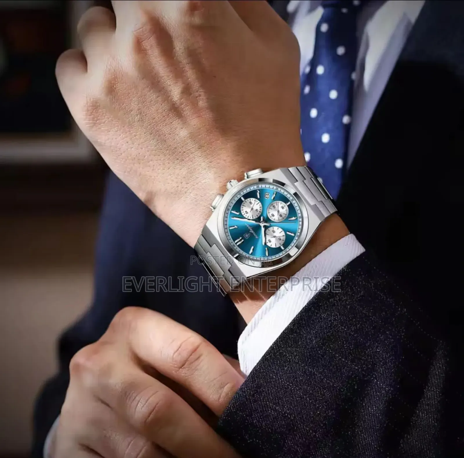 Water Resistant Poedagar Chronograph