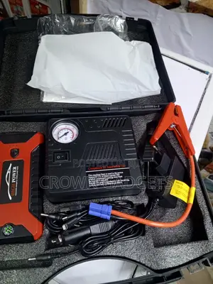 Car Jump Starter Air Pump Combo for Emergency Roadside Use
