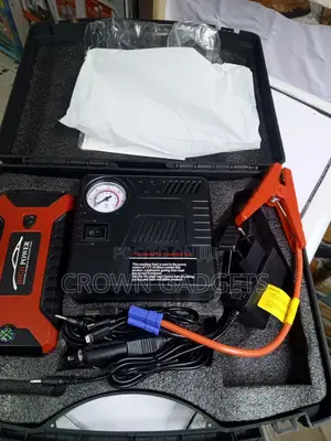 Heavy Duty Portable Jump Starter With Built-in Air Pump