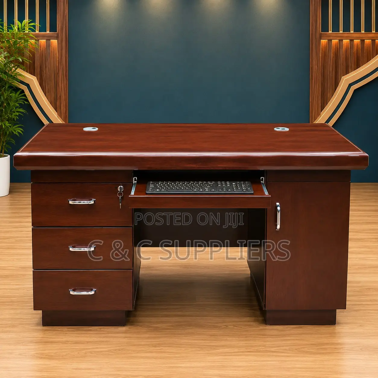 Mahogany Executive Work Table – 1200mm