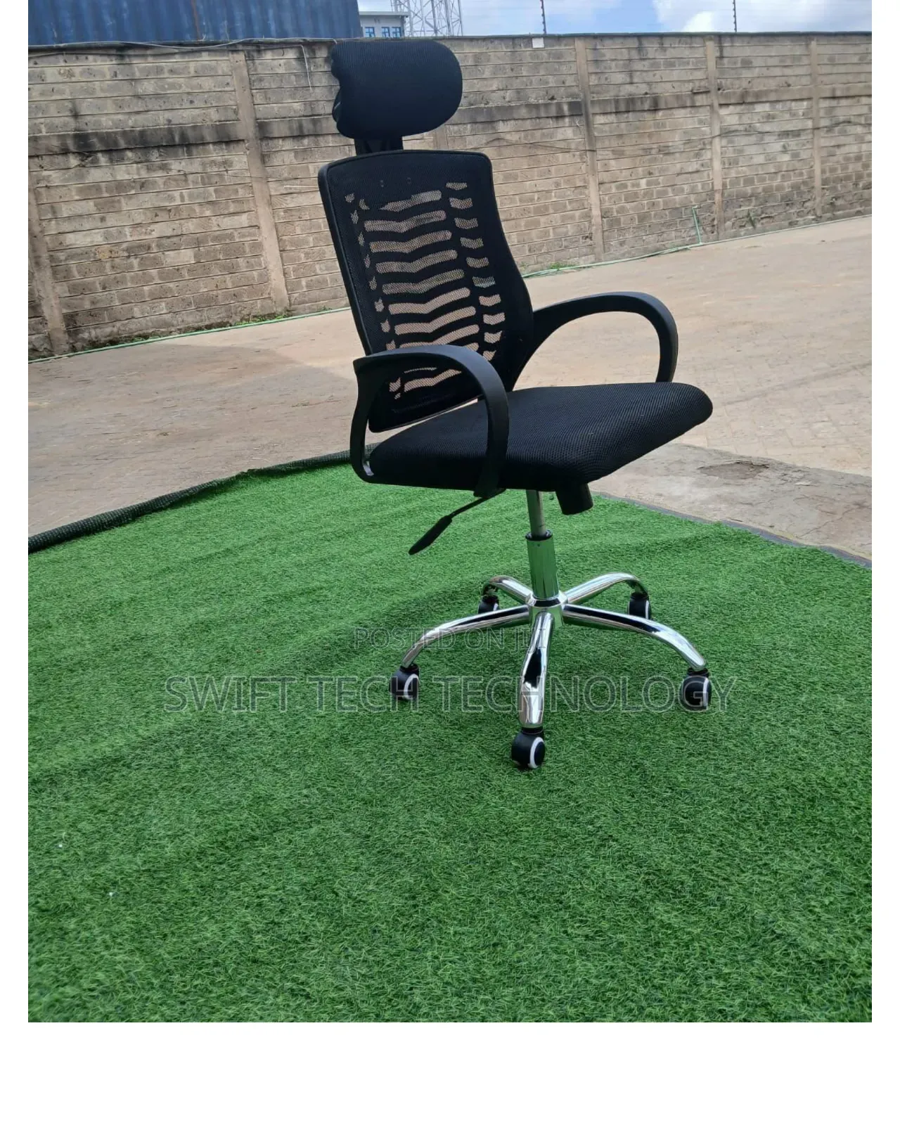 Office Chair/Secretarial Mesh Office Chair With Headrest