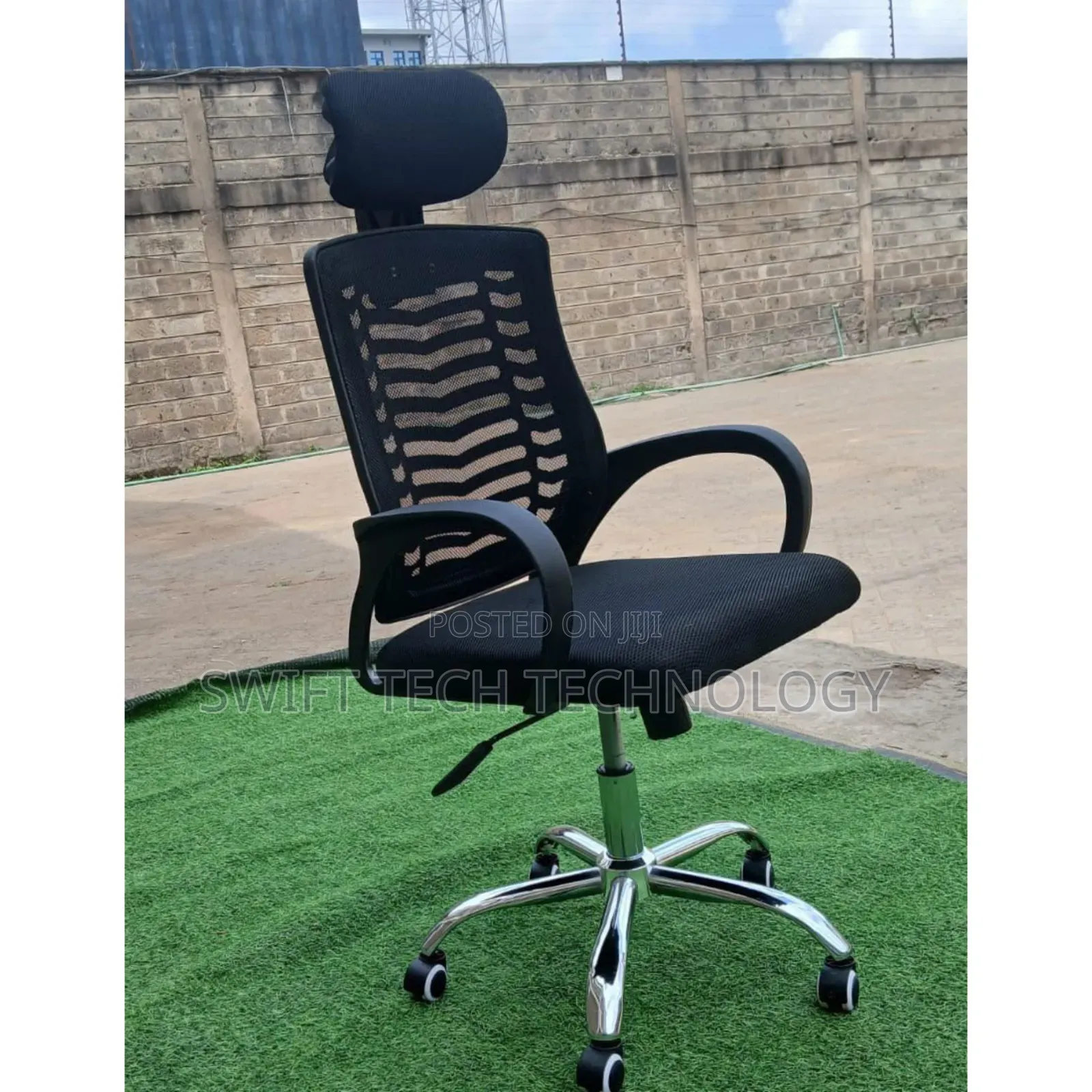 Office Chair/Secretarial Mesh Office Chair With Headrest