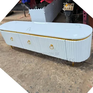 6 FTS Executive TV Stand With Marble Sheet Top