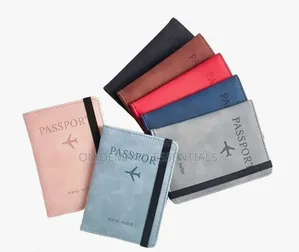 Passport Holder,RFID Thin Passport Wallet, Leather Surface