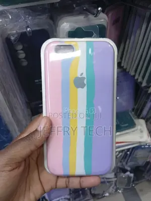 Pastel Striped Silicone Phone Case Designed for the Apple iPhone 6s