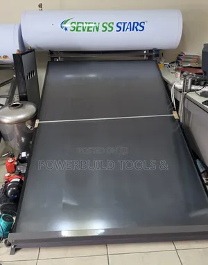 200L Seven Ss Flat Plate Pressurised White Solar Water Heater