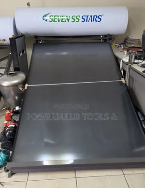 200L Seven Ss Flat Plate Pressurised White Solar Water Heater