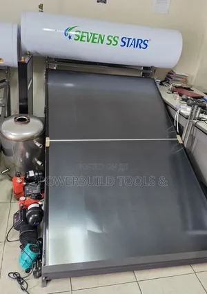 200L Seven Ss Flat Plate Pressurised White Solar Water Heater