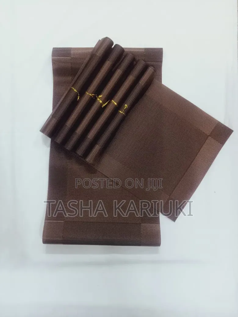 6pcs PVC Table Mats + One Table Runner( 30*180cm) *_Gale