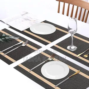 Elegant 6Pcs Table Mats + Runner