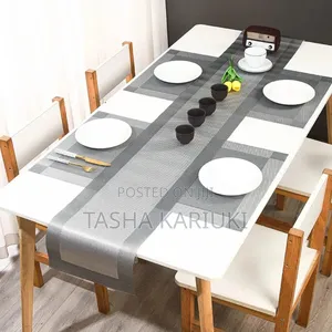 6Pcs PVC Table Mats + Table Runner Set
