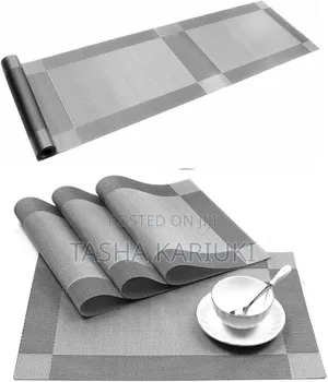 6Pcs PVC Table Mats + Table Runner Set