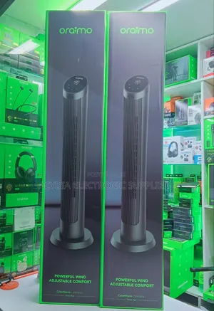 Oraimo CyberStorm 40” 50W Tower Fan With Remote Control 3 Wind Modes