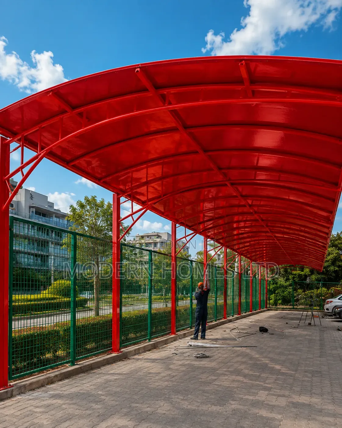 Modern Car Shades Parking Canopies - Custom Built Installed