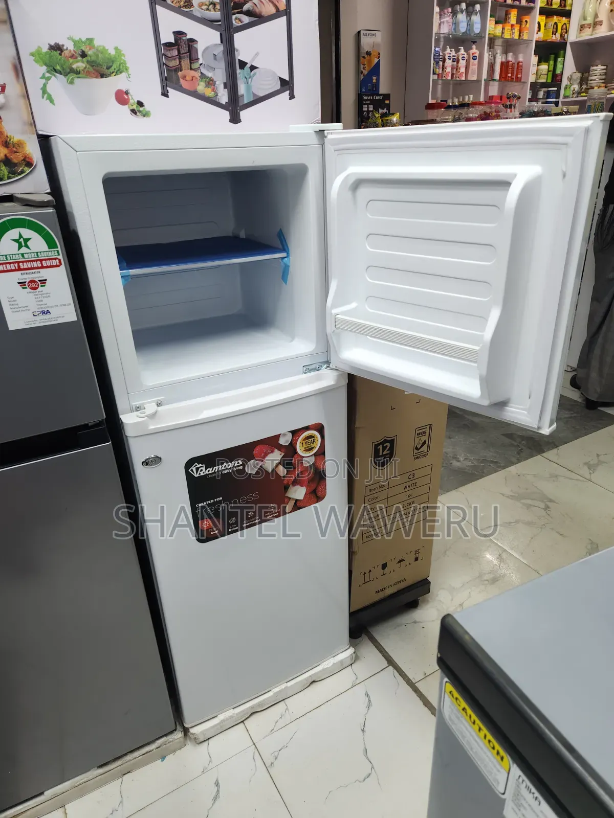 Energy Saving Rf/174 Ramtoms Double Fridge
