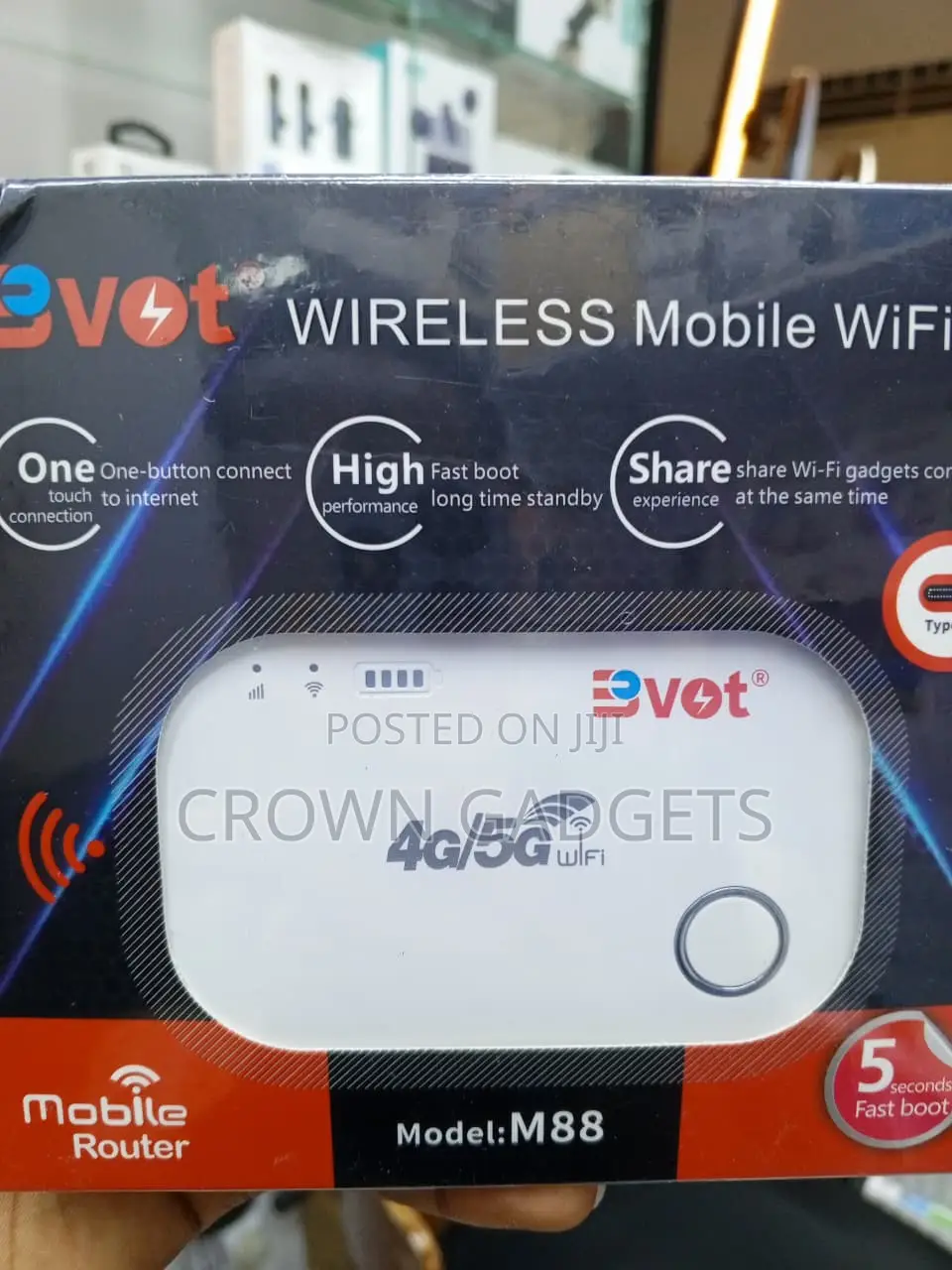 BVOT M88 High Speed 4g/5g Pocket WiFi Router