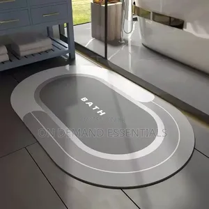 Oval Absorbent Bathroom Mat Size:50x80cm