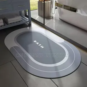 Oval Absorbent Bathroom Mat Size:50x80cm
