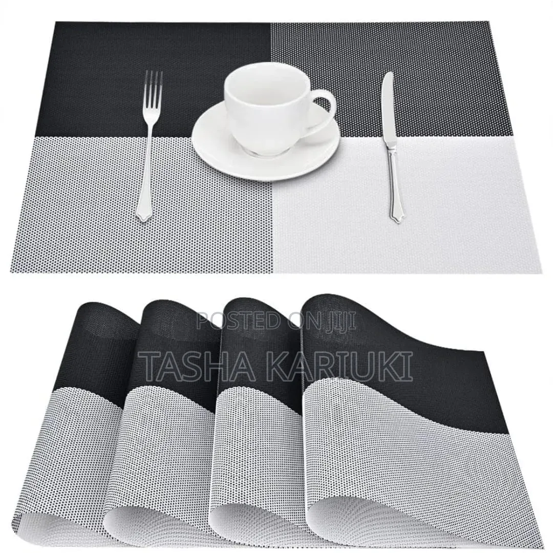 Beautiful PVC Table Mat Set – 6Pcs