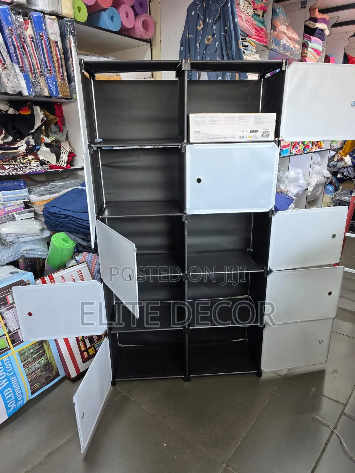 2-Column Plastic Wardrobe – Spacious, Durable Easy to Assemble