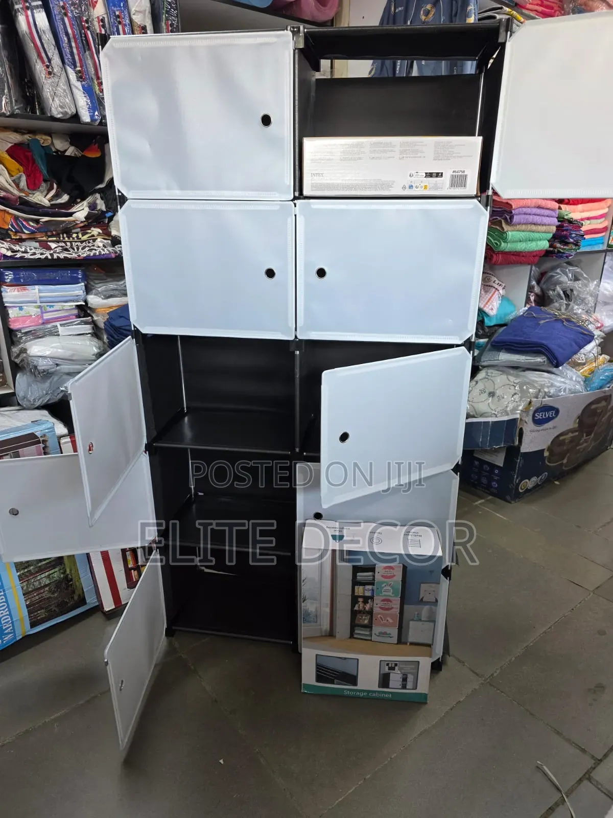 2-Column Plastic Wardrobe – Spacious, Durable Easy to Assemble