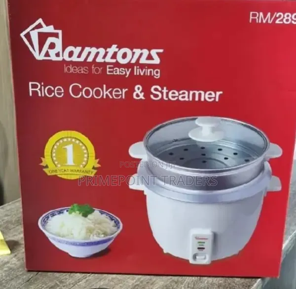 Ramtons 1.8L RM/289 Automatic Rice Cooker Steamer – Convenient Rel