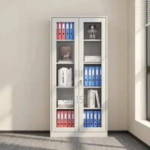 Office Cabinet; Transparent Glass Office Filing Cabinet