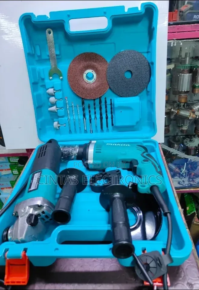 2 in 1 Makita Corded Drill and Grinder