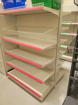 Heavy-Duty Steel Supermarket Shelves