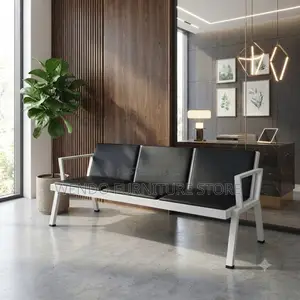 Office Benches; Upholstered Three Seaters Bench