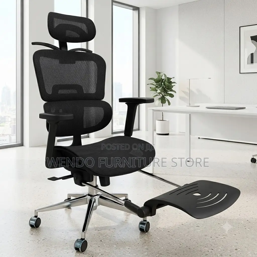 Office Chairs; Orthopedic Office Seat With Foldable Footrest