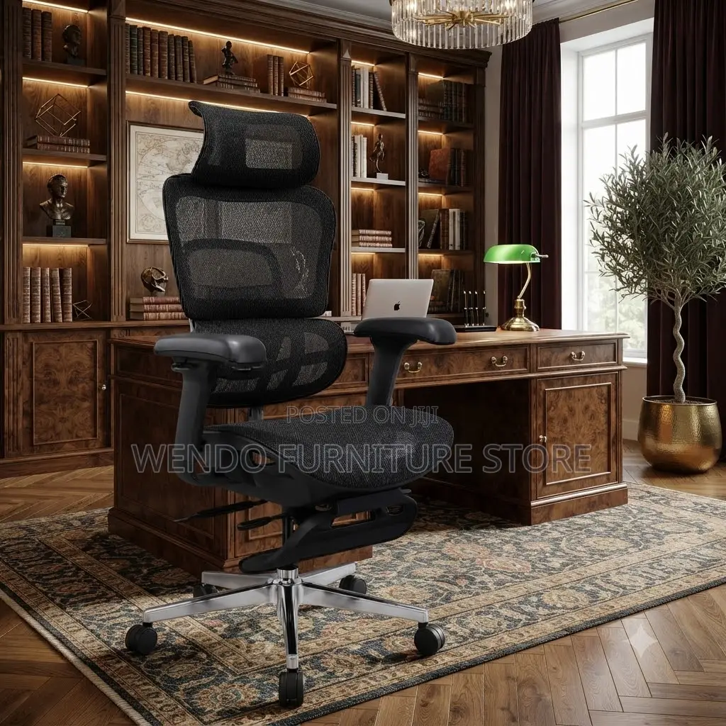 Office Chairs; Orthopedic Office Seat With Foldable Footrest