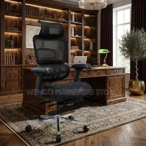 Office Chairs; Orthopedic Office Seat With Foldable Footrest