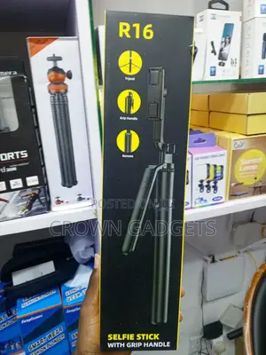 R16 3-in-1 Selfie Stick Tripod With 360° Rotating Phone Mount