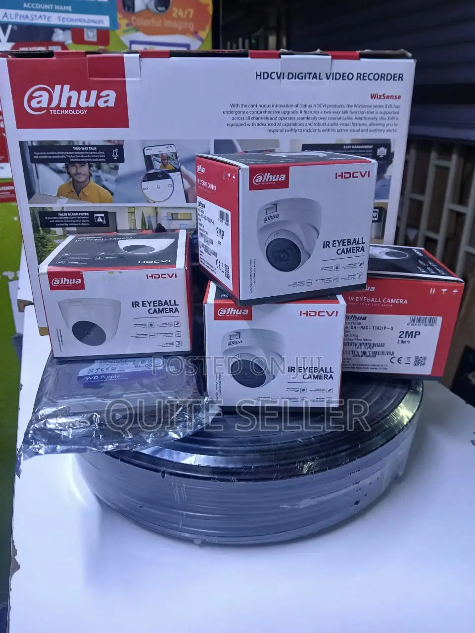 Dahua 4CH CCTV DVR Kit With HD Night Vision Cameras