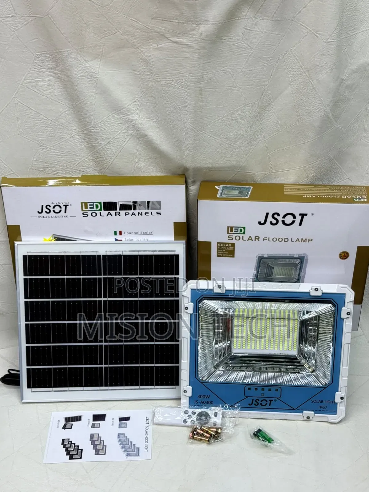 JSOT 300W Solar Floodlight 