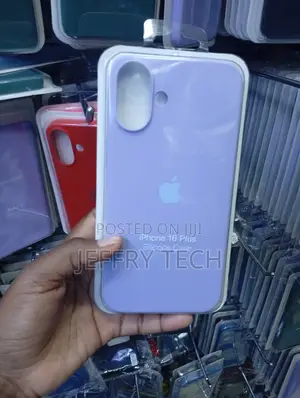 Light Purple Silicone the Official Style for the iPhone 16 Plus.
